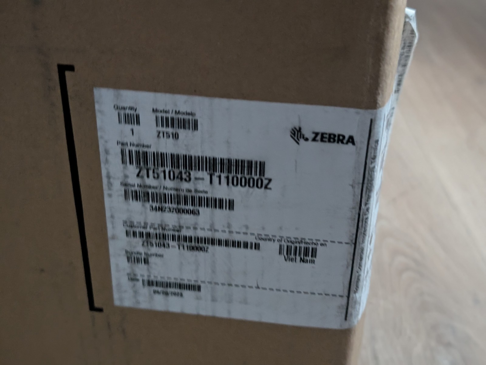 *New Old Stock* Zebra ZT51043-T210000Z ZT510 Industrial Thermal Label Printer