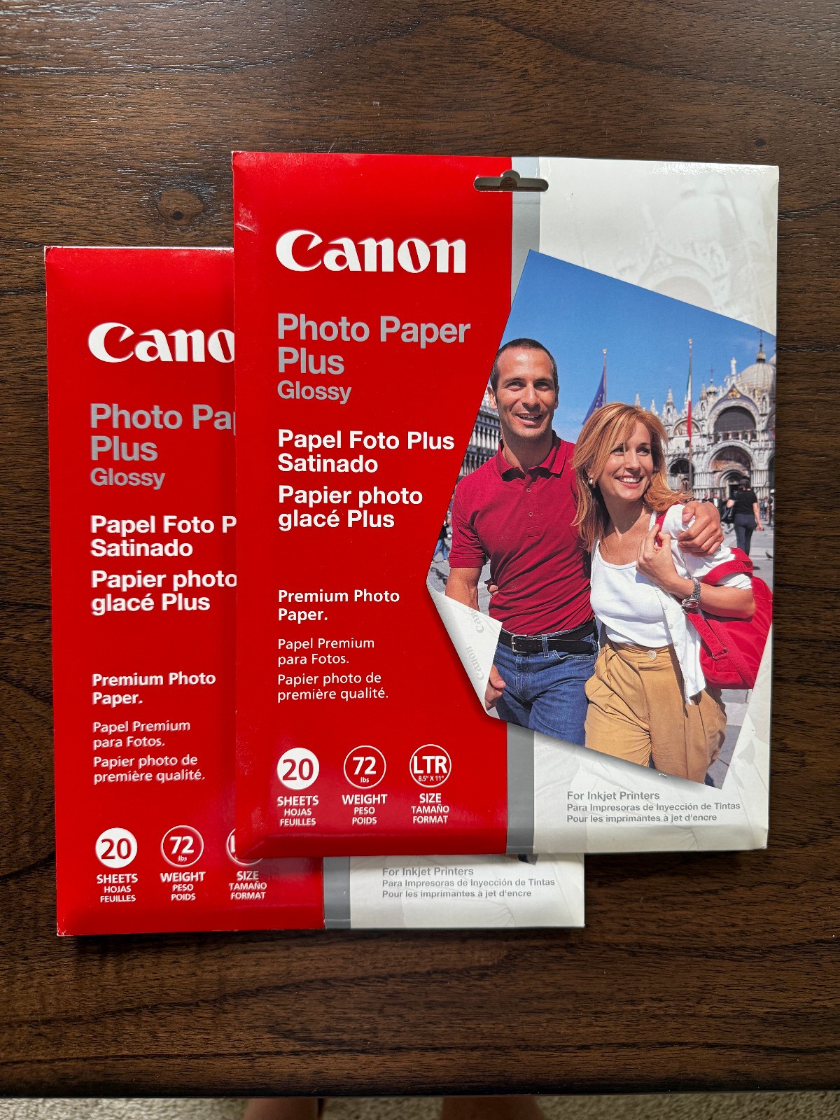 2x Lot Canon Photo Paper Plus Glossy 8.5 x 11 Inches 20 Sheets PP-101 New