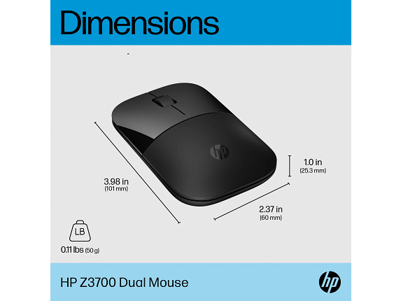 HP Z3700 Dual Black Mouse