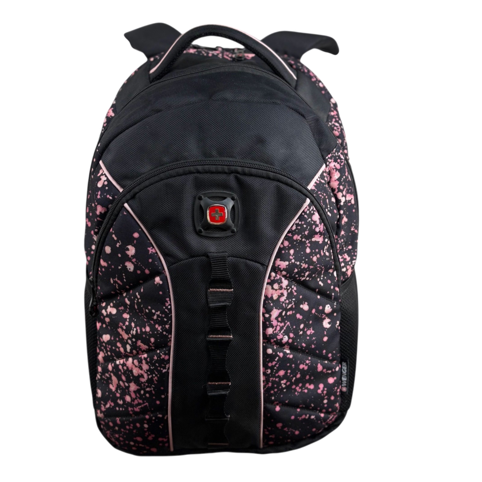 Wenger SwissGear The Sun Backpack 16” Laptop Bag Black/Pink Splatter 605238