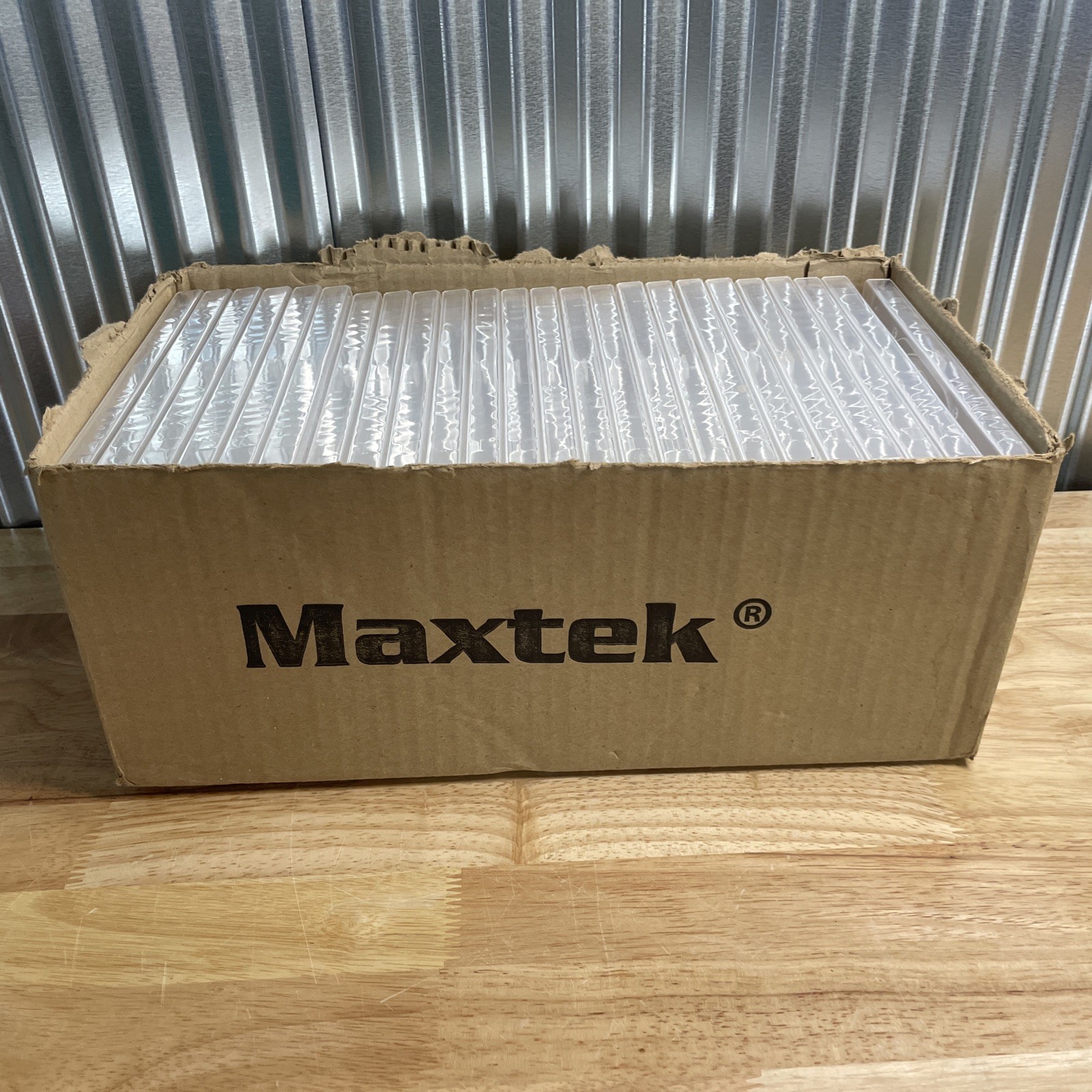 24 Piece Maxtek 14mm Single Clear Standard DVD Case with Outer Sleeve NEW