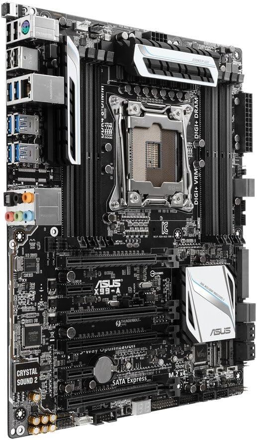 ASUS X99-A Motherboard LGA 2011-3 DDR4 SATA 6Gb/s USB 3.0 M.2 On-Board Audio