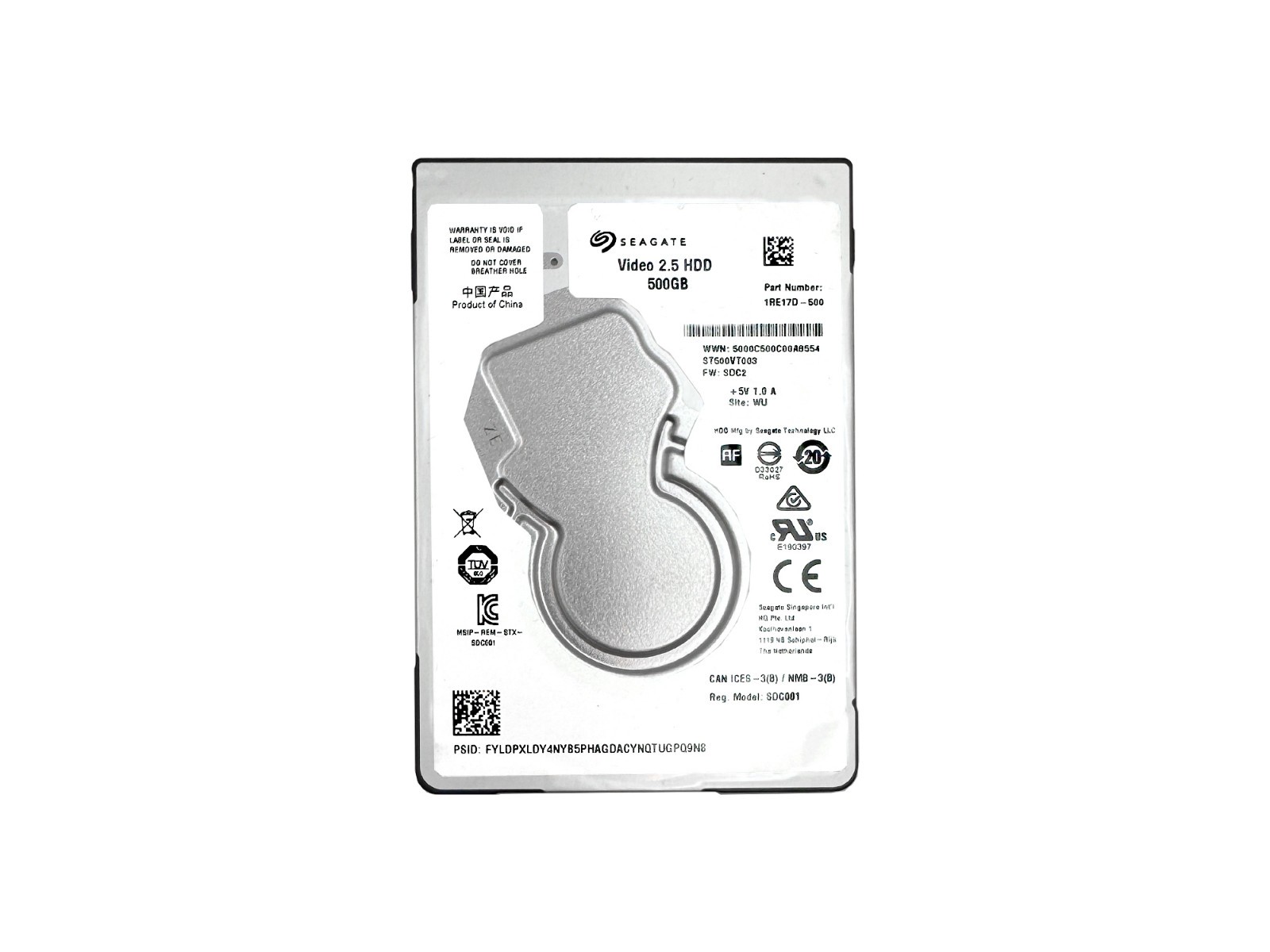 Seagate ST500VT003 500GB 2.5inch 32MB Cache SATA 6.0Gb/s Internal Notebook HDD