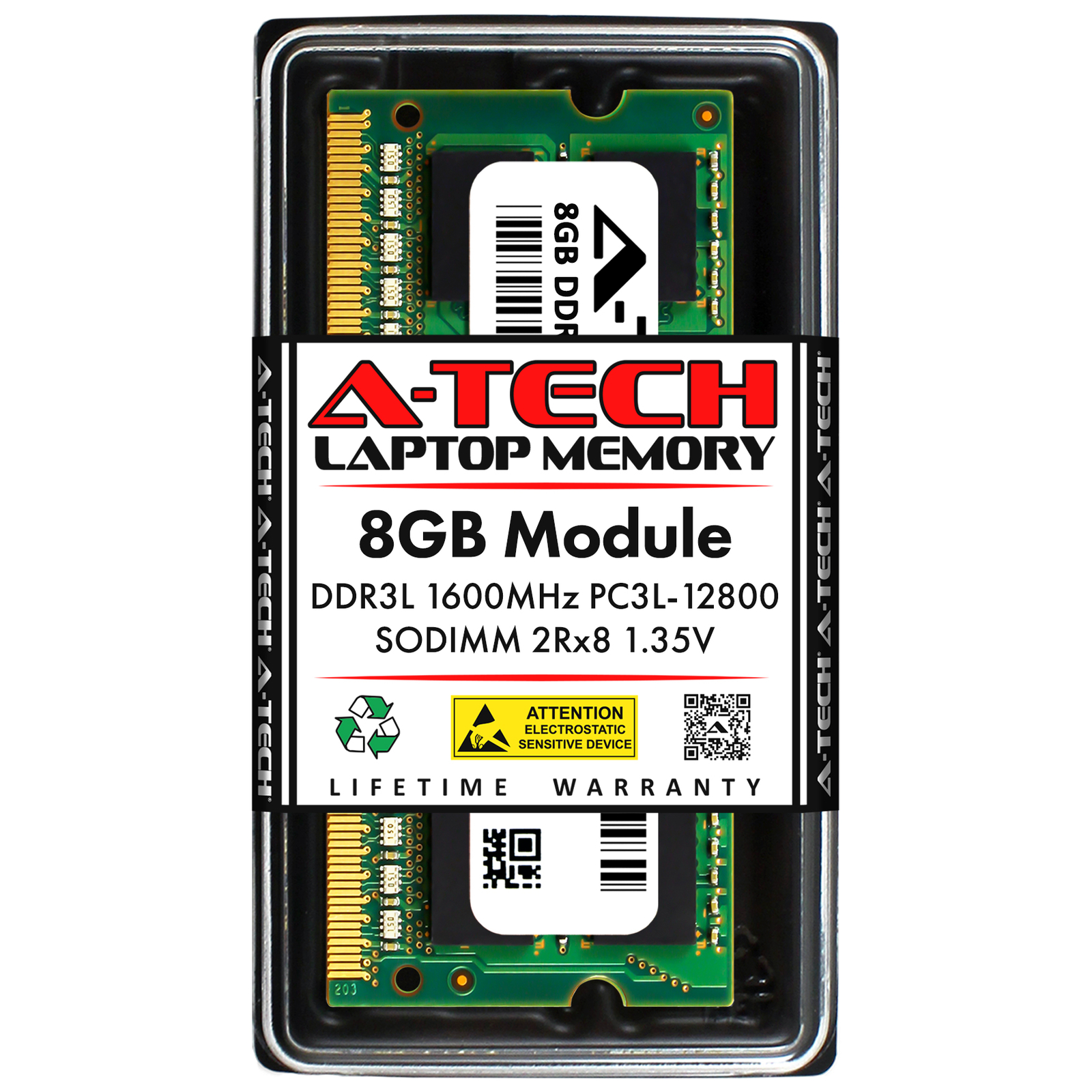 8GB DDR3-1600 SODIMM Micron MT16KTF1G64HZ-1G6P1 Equivalent Laptop Memory RAM