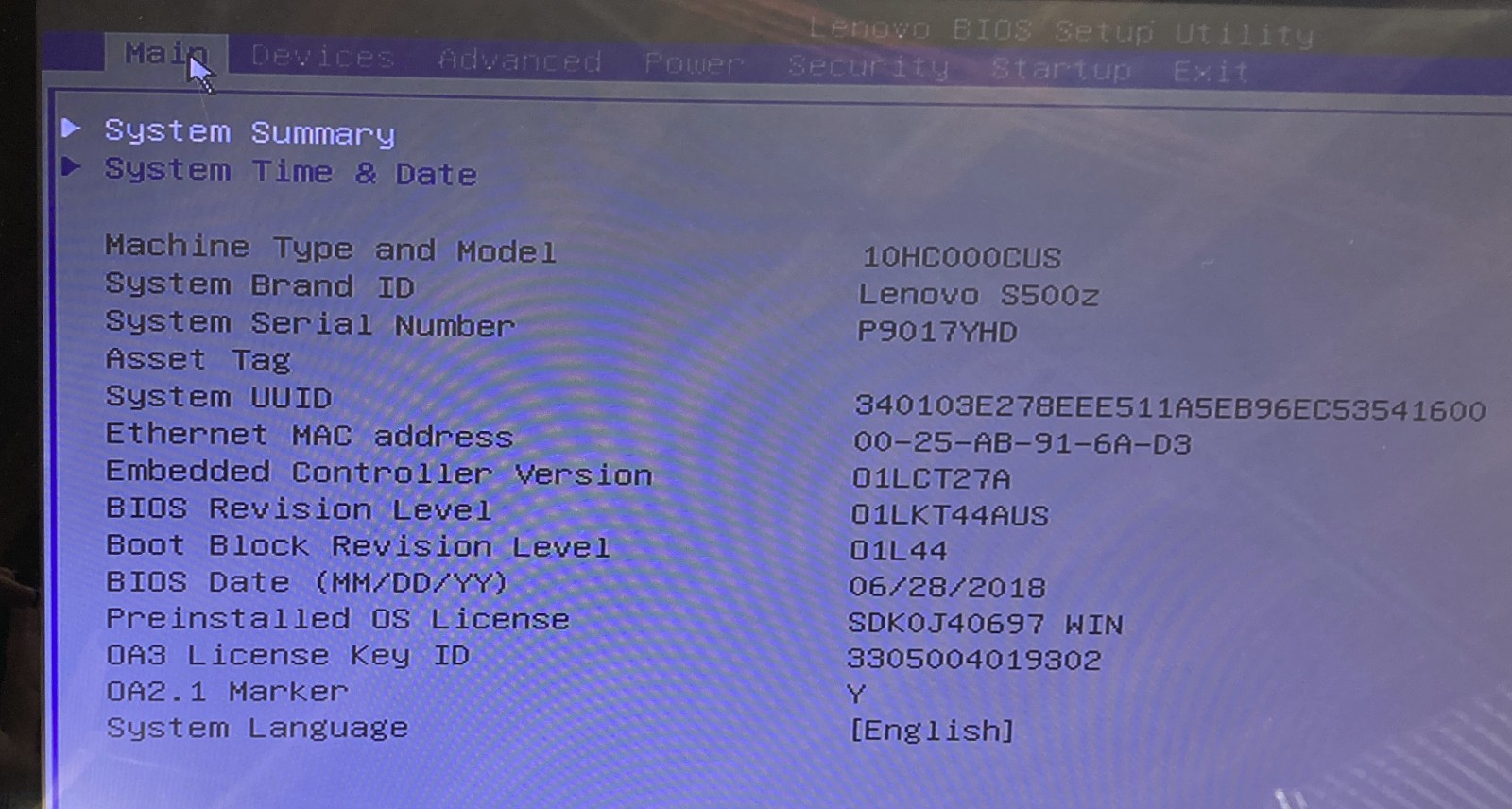 Lenovo S500z 23″ AIO i5-6200U 8GB RAM 512GB SSD, As Is w/Power Cord