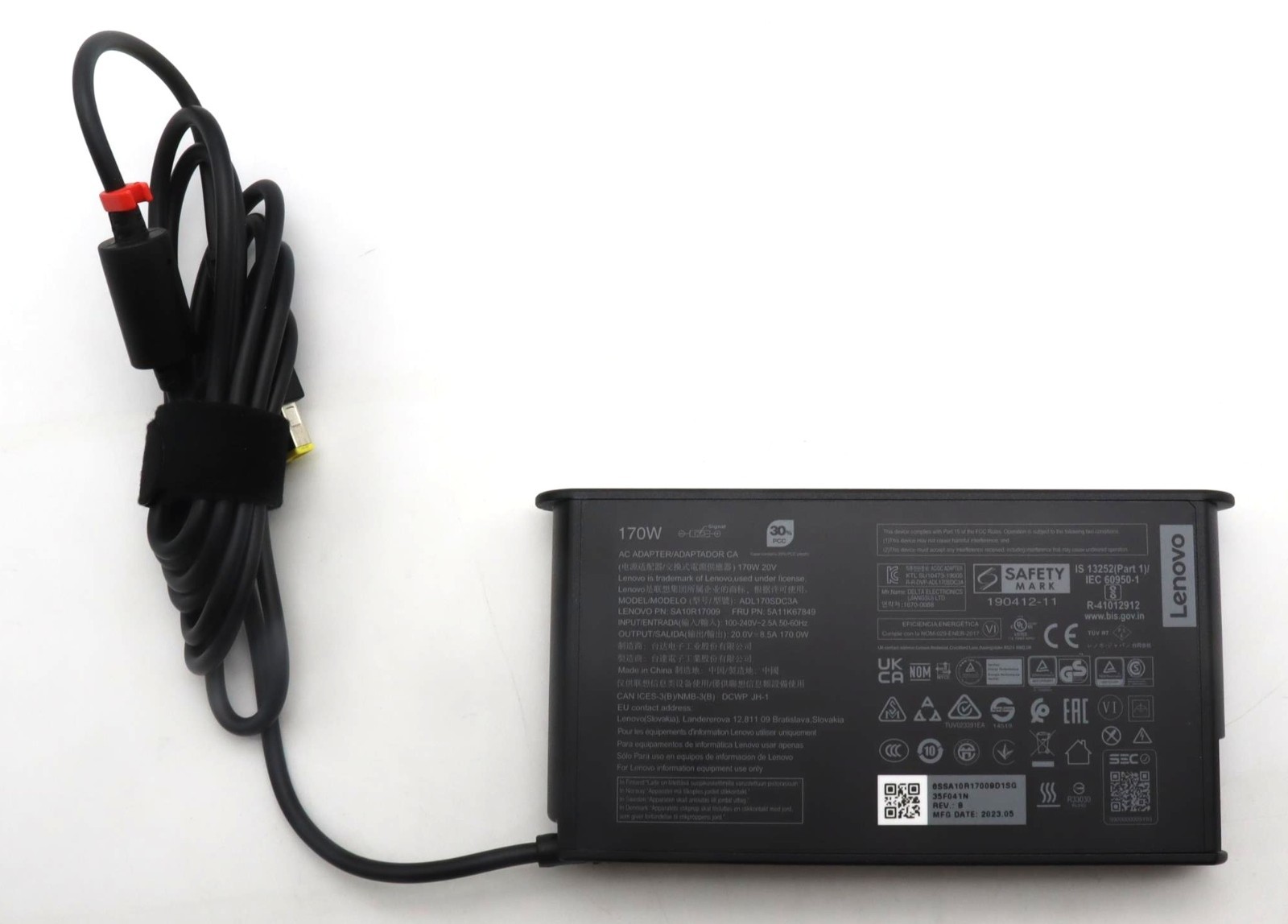 Genuine Lenovo Charger Power Adapter 170W Slim Tip Thinkstation P3 Tiny P340 P360