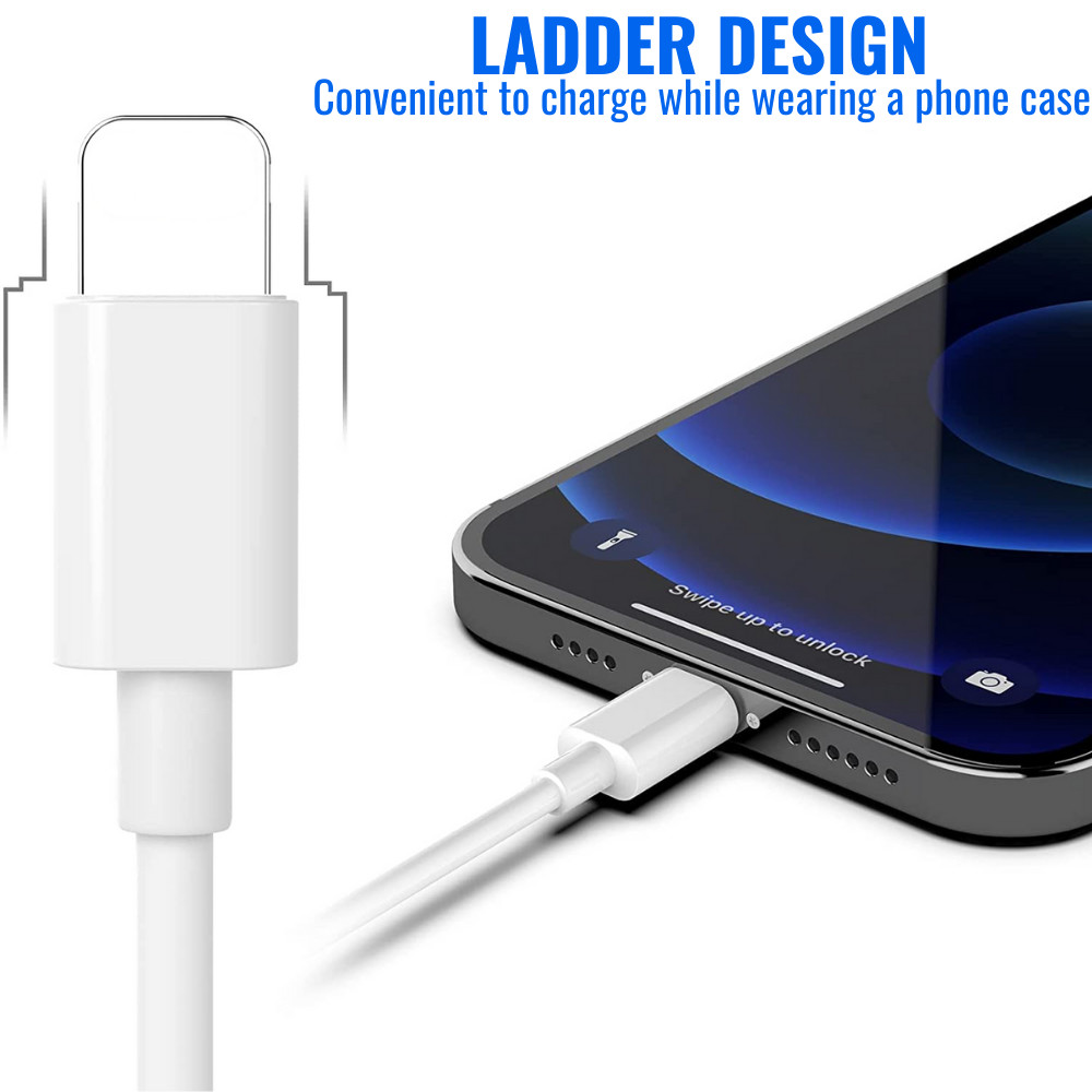 For iPhone 100x USB Charging Cable Charger Charge Power Sync Cord Bulk Wholesale