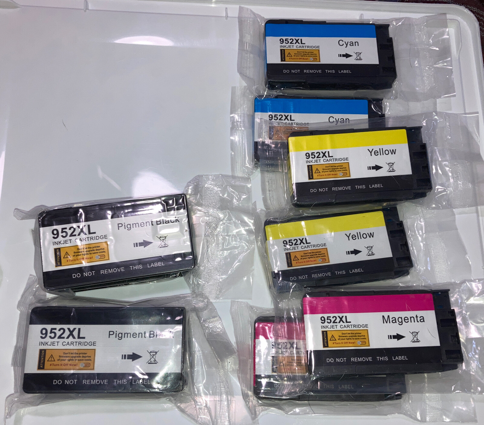 NEW aftermarket Ink 952XL Black Magenta Cyan Yellow