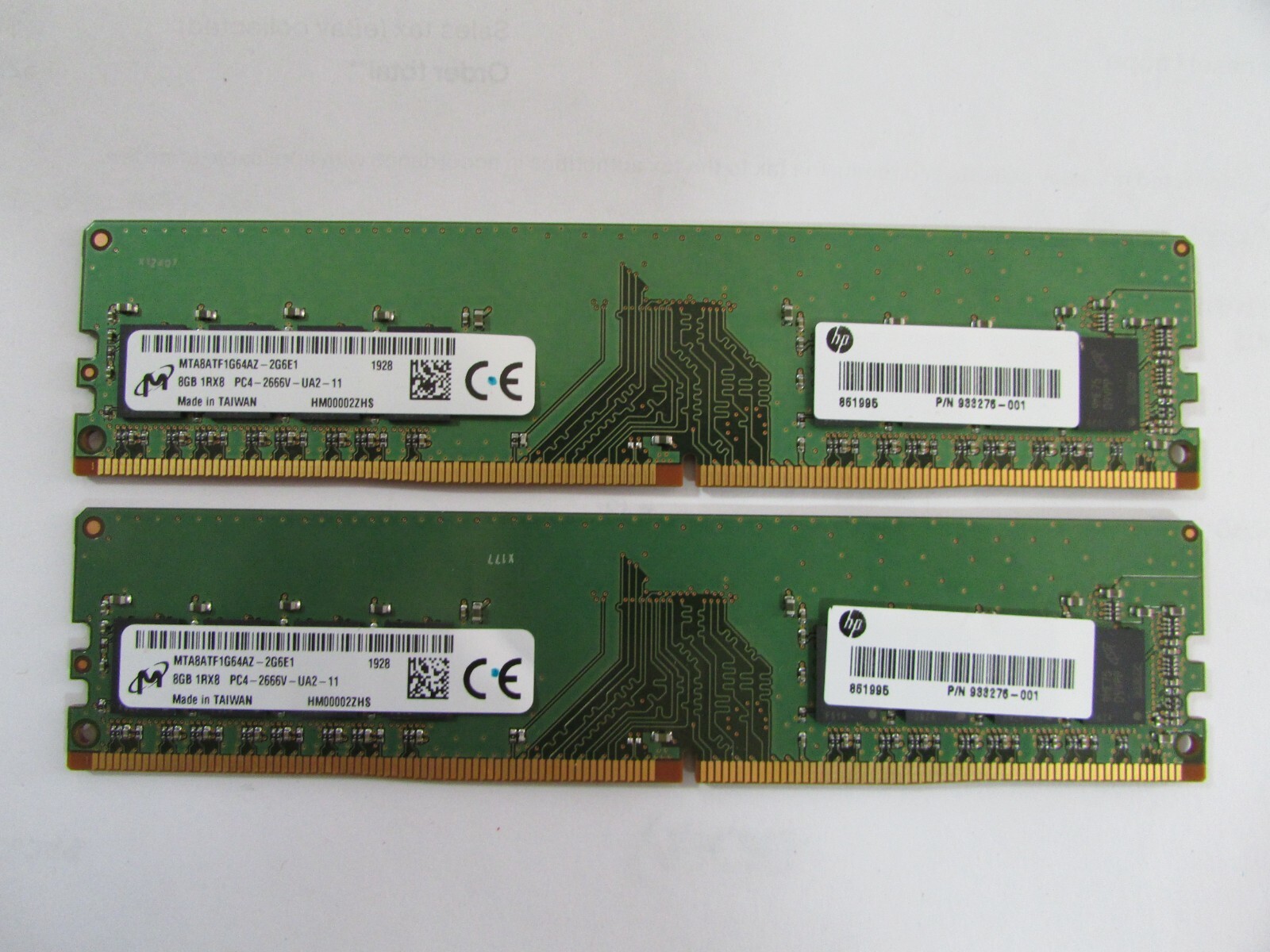 Micron 16GB (2x8GB) PC4-21300 DDR4-2666V DDR4 Memory RAM MTA8ATF1G64AZ-2G6E1