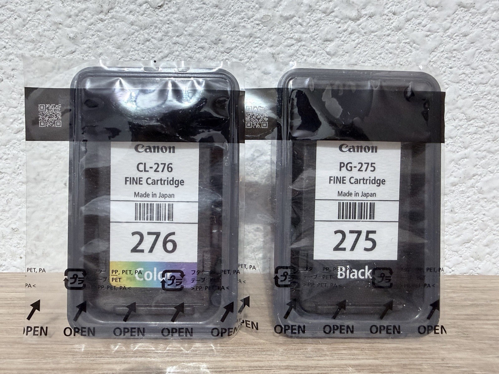 Genuine Canon PG-275 Black & CL-276 Color Ink Cartridges