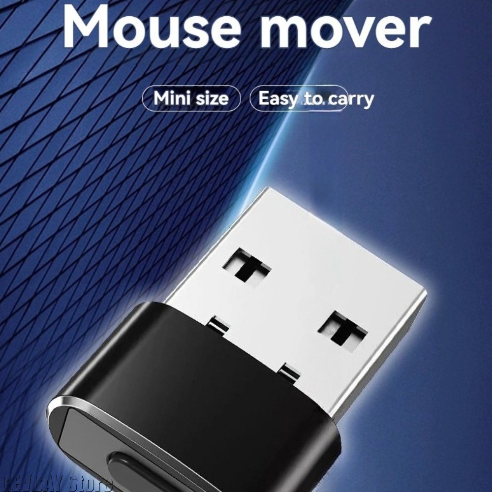 USB Mouse Jiggler Plug & Play Mini Mouse Mover for PC Laptop No Software