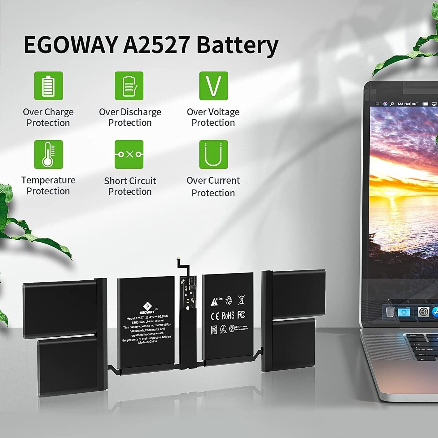New A2485 Battery For APPLE MACBOOK PRO 16″ 2021 A2527 11.45V 8693mAh