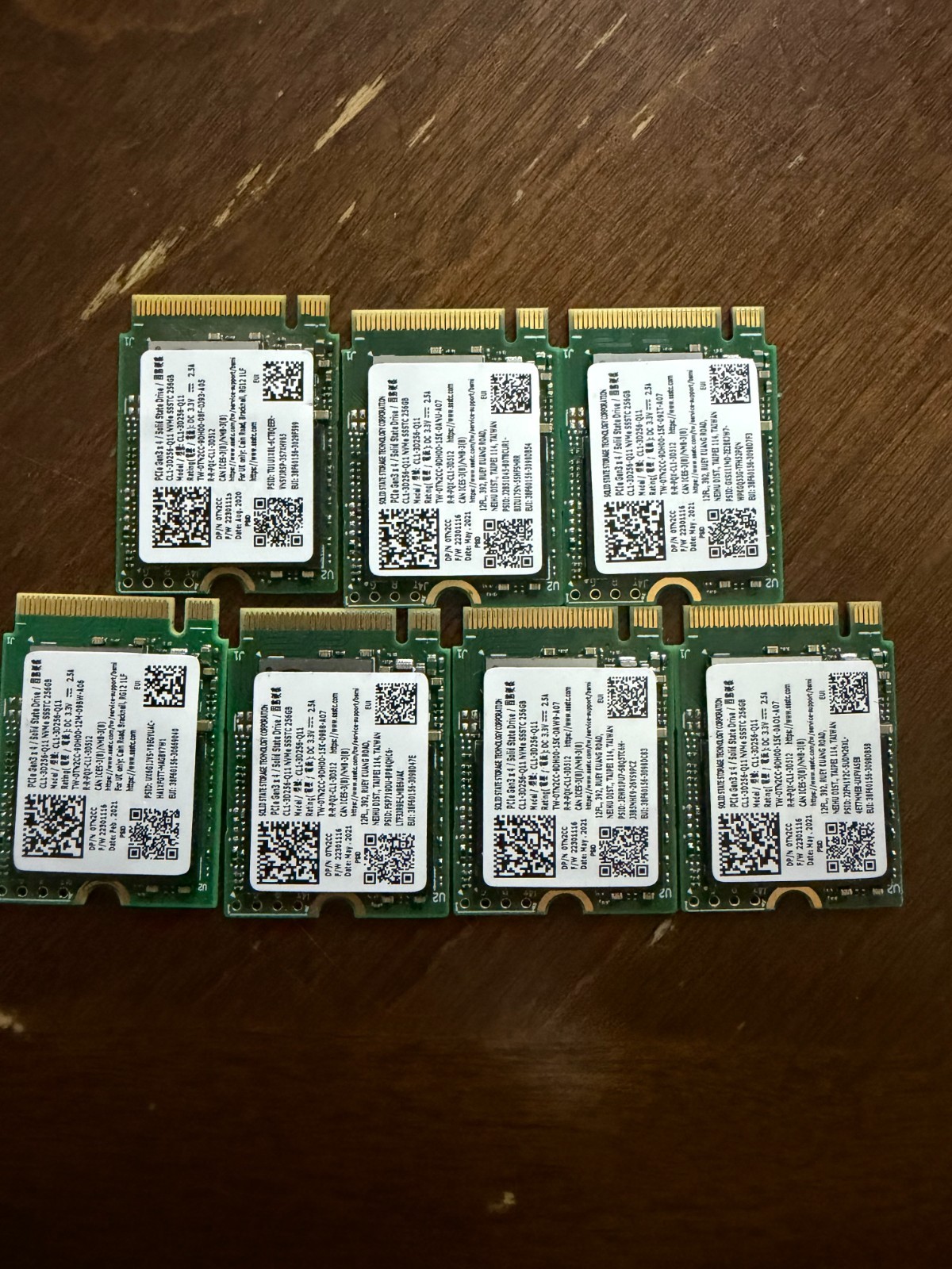 SSD M.2 NVMe: Different brands and capacities