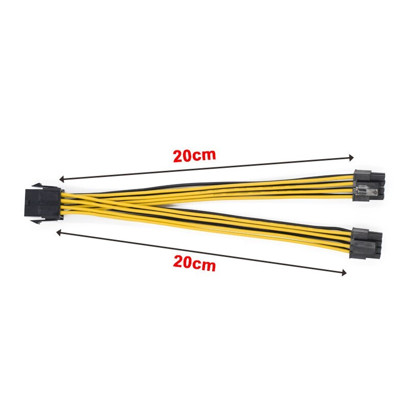 2pcs EPS CPU 12V DC 8Pin Female To Dual 8Pin (4+4)Pin EPS 12V Male