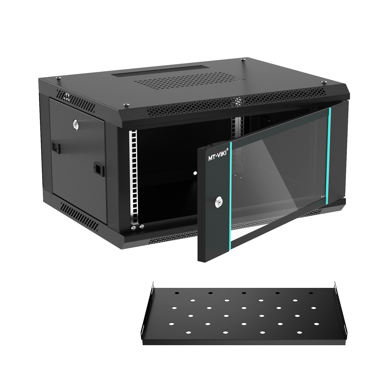 MT-VIKI 6U Wall Mount Server Cabinet Network Rack 17.7” Deep for 19” Equipment