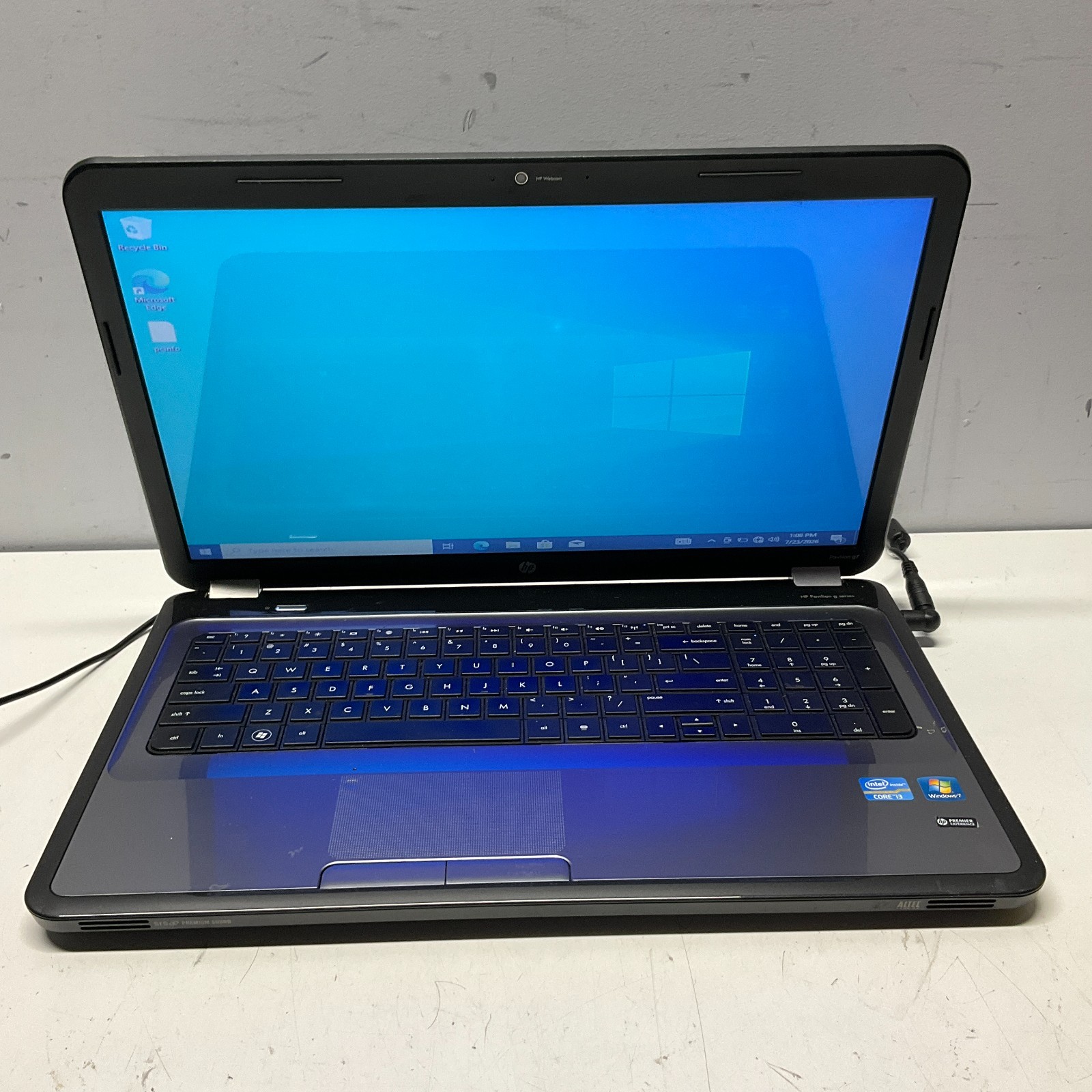 HP Pavilion g7 Laptop Intel Core i3-2350M @ 2.30 GHz 4GB 750GB HDD Win 10 Pro