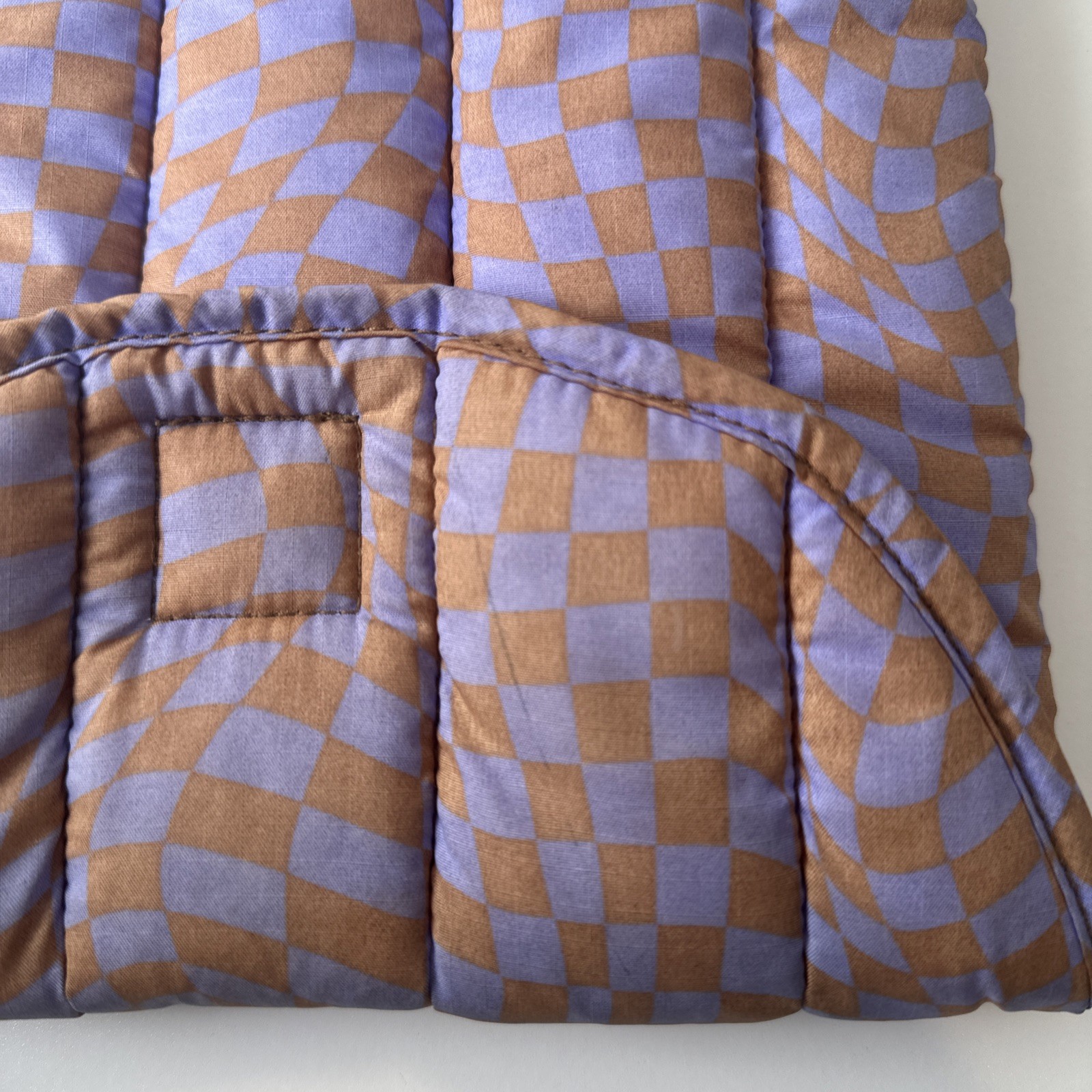 BAGGU Puffy 13” Laptop Sleeve Lavender Checker