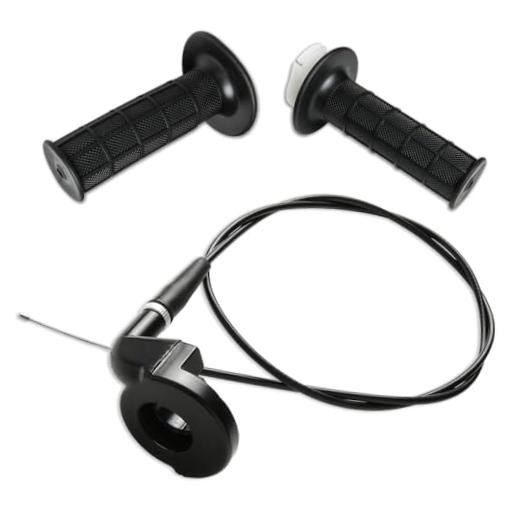 22mm Twist Throttle Grip with Cable Assembly – Fits SSR125 Pit Bike, Baja