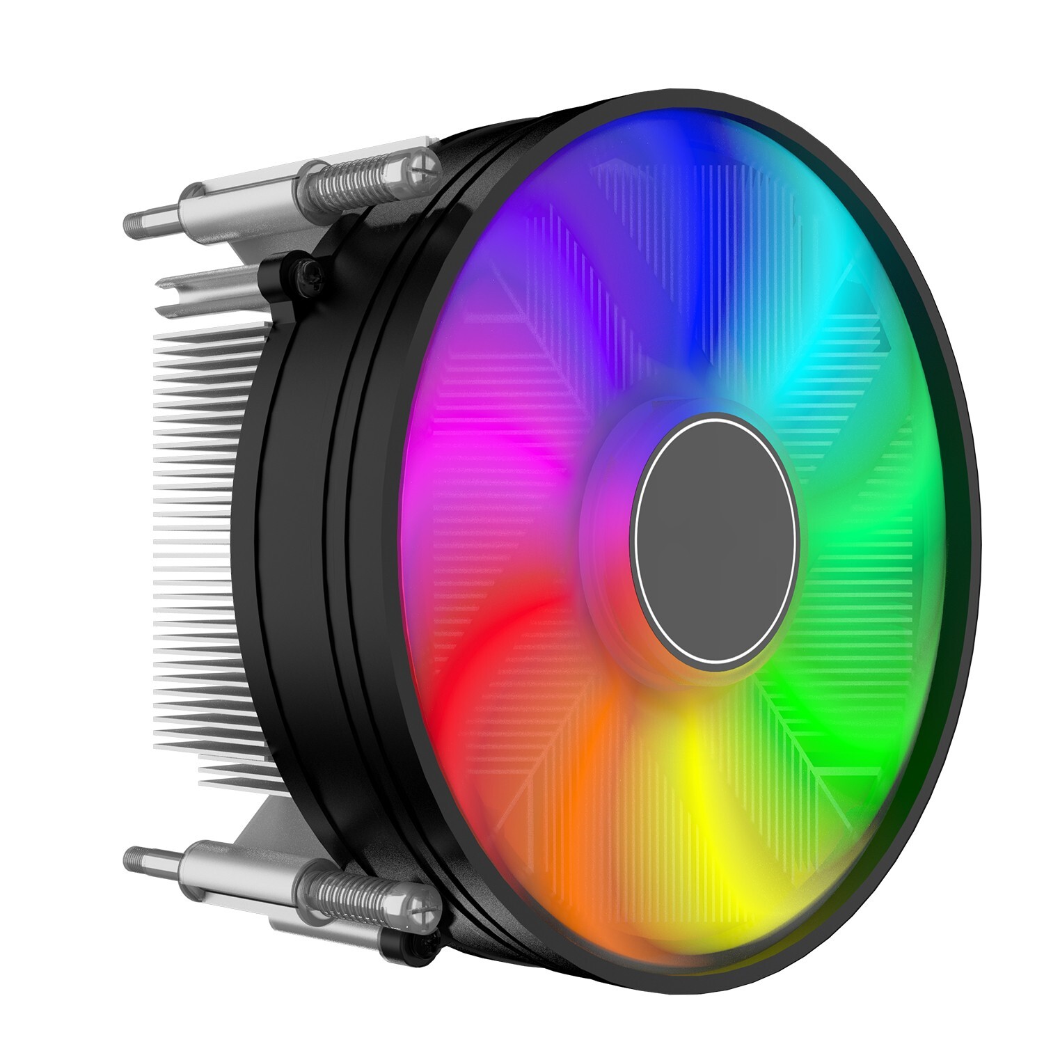 RGB CPU Air Cooler PC Computer 90mm Thermal Fan for Intel LGA 1700/1200/1150 USA