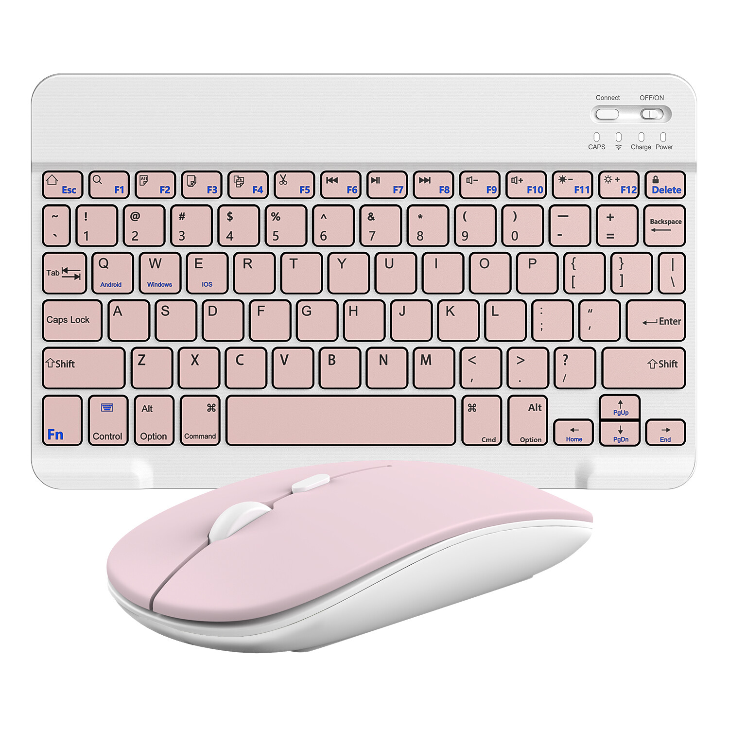 Wireless Bluetooth Keyboard and Mouse Set Rechargeable for iPad Laptop Mac PC US