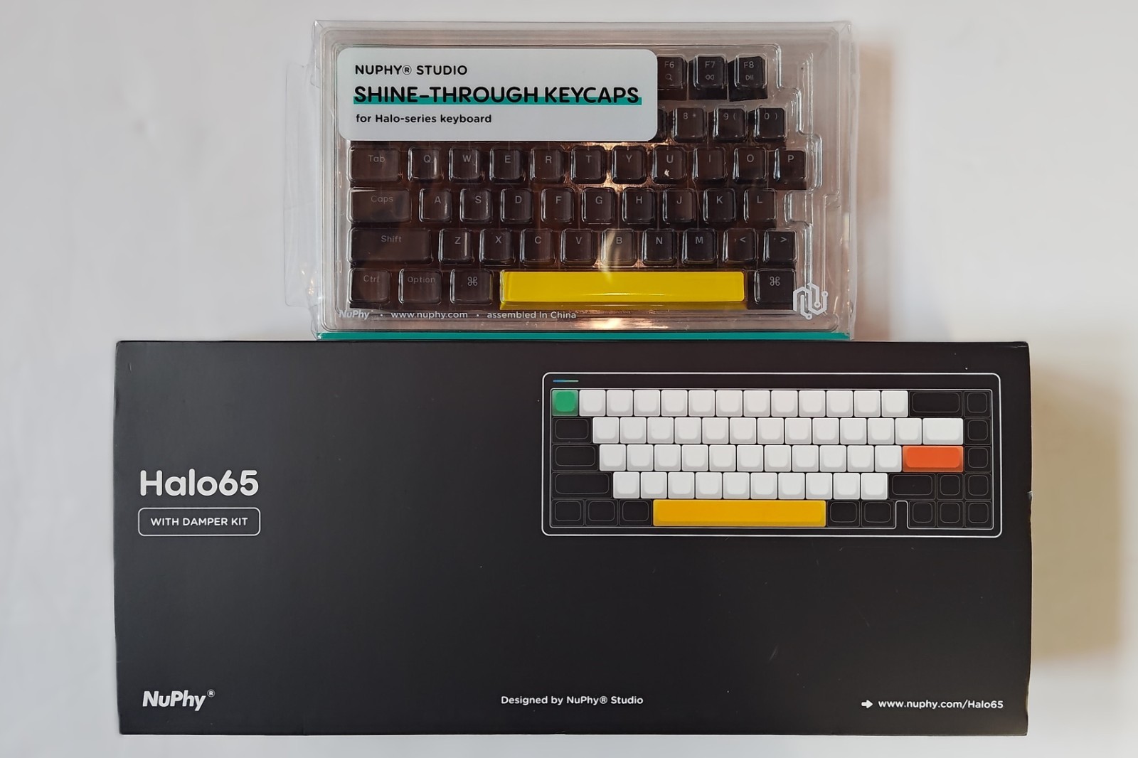 NuPhy Halo65 Mechanical Keyboard G Pro Brown 2.0 Switches, Shine Through Keycaps