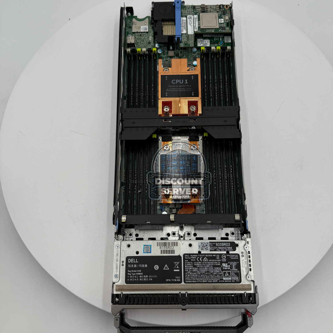 Dell PowerEdge M630 2 x 2.5″ Blade SAS BP 1x 200GB SSD x520-K Barebones Server
