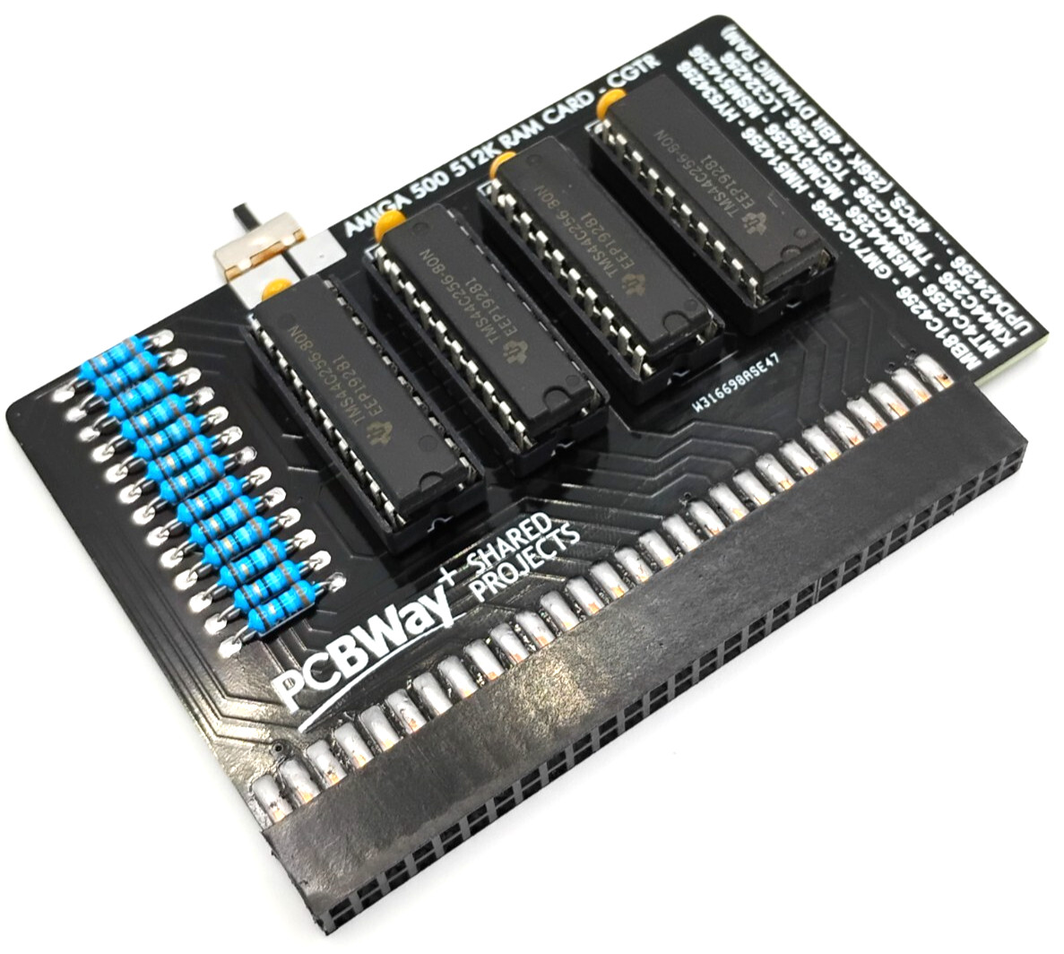 Commodore Amiga 500 Ram Expansion A501 Clone 512KB + Switch – Fast USA Seller