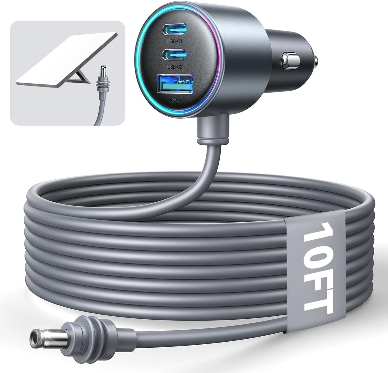 Starlink Mini Car Adapter, 10FT Starlink Mini Cable Car Charger, 12V-24V Ciga…