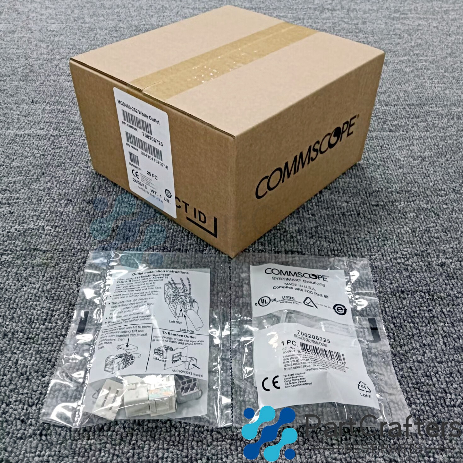 RJ45CAT6 MGS400-26 25PCS For CommScope Category 6 Gigabit Network Jack Module