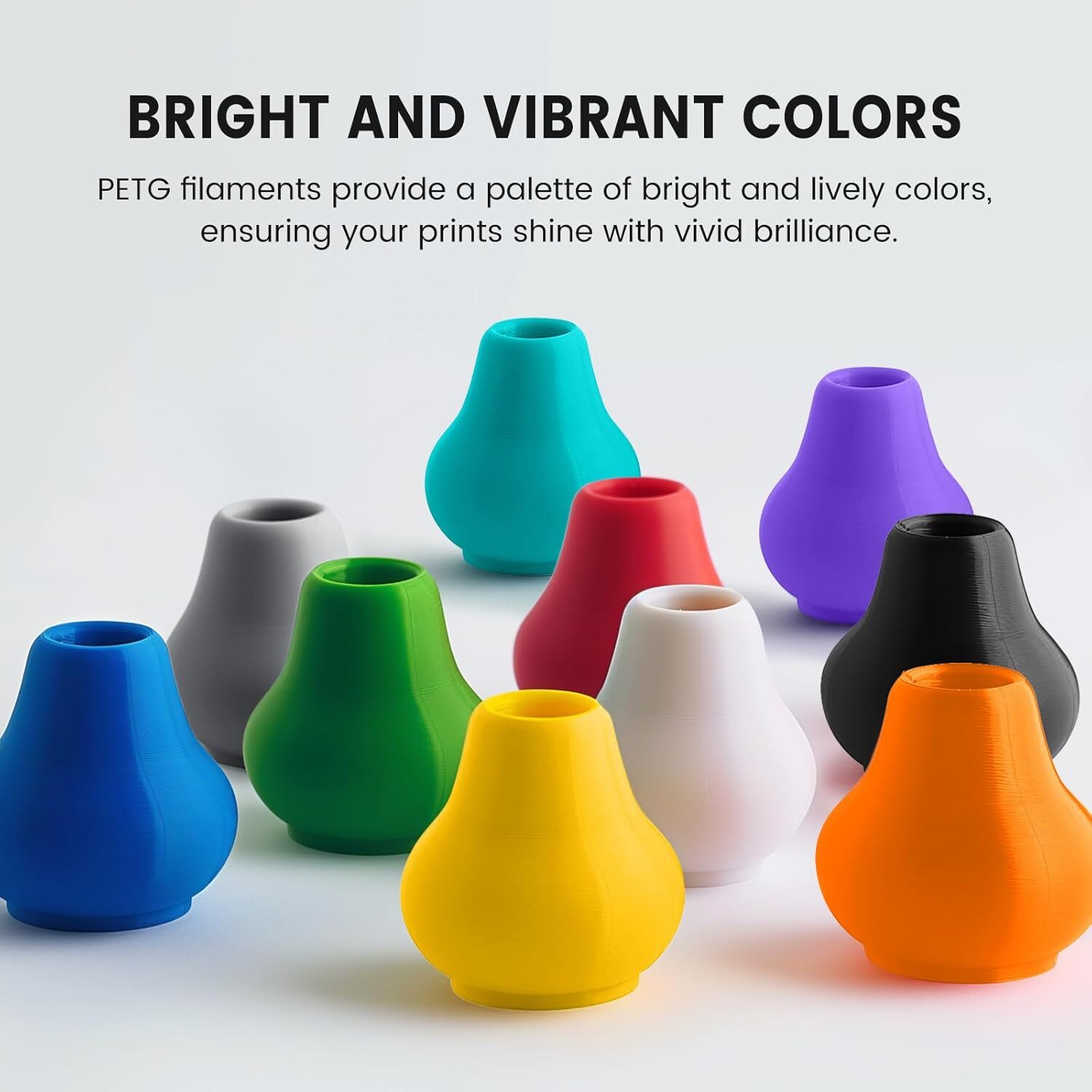 🔥【Buy 6 Get 4 Free,Add 10】TECBEARS PETG/PLA/PLA+ Matte 3D Printer Filament 1KG