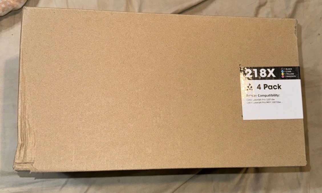 4 Pack 218X W2180X Toner NO CHIP Fits for HP LaserJet Pro MFP 3301fdw