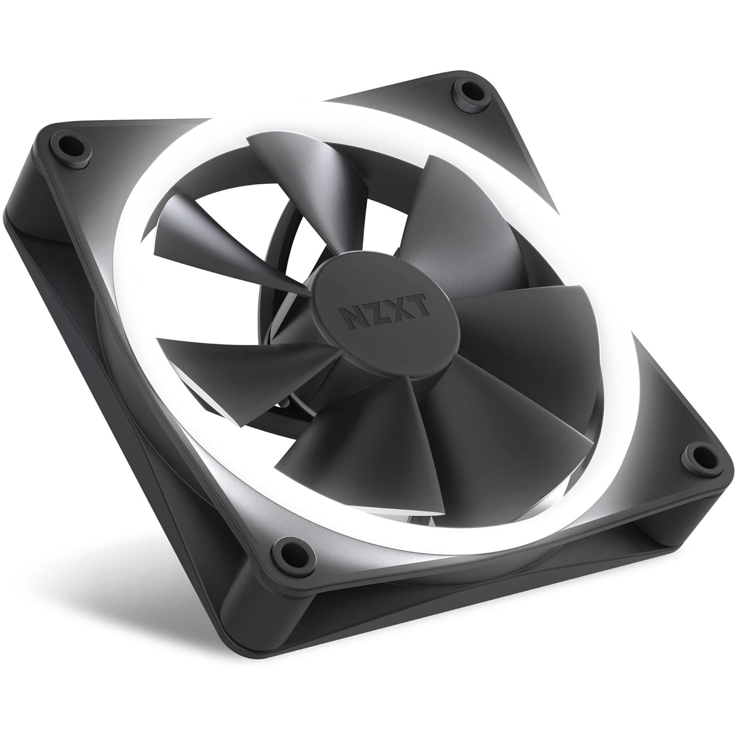 NZXT F120 RGB 120mm RGB PWM PC Fan High Airflow, Low Noise Fluid Dynamic Bearing