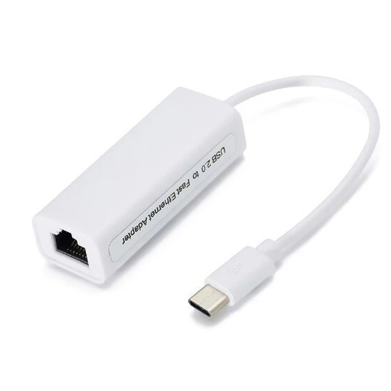 Type C USB-C to Ethernet RJ45 Network Lan Adapter Cable for PC win10/8/7 mac &