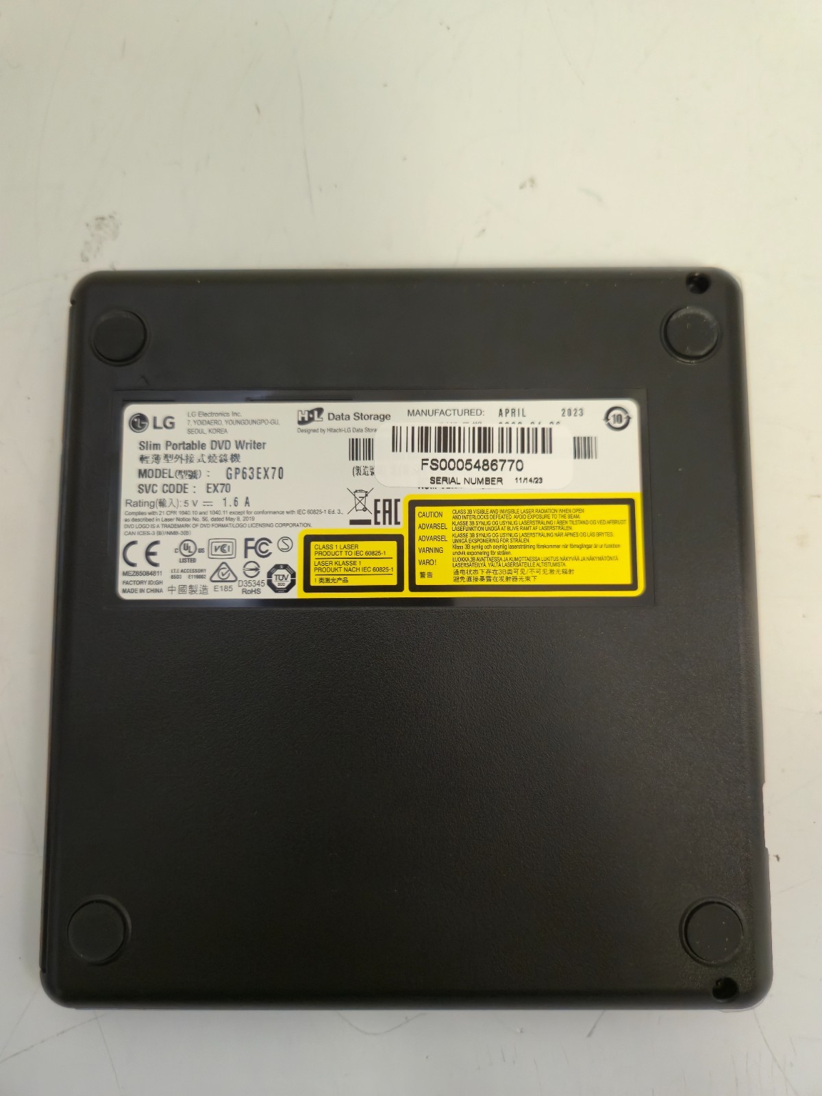 LG Ultra Slim Portable DVD Writer