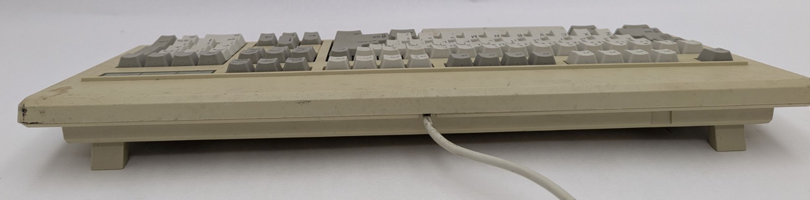 Vintage NMB RT101+ Intel Mechanical Keyboard Grey Tactile Space Invader Switches