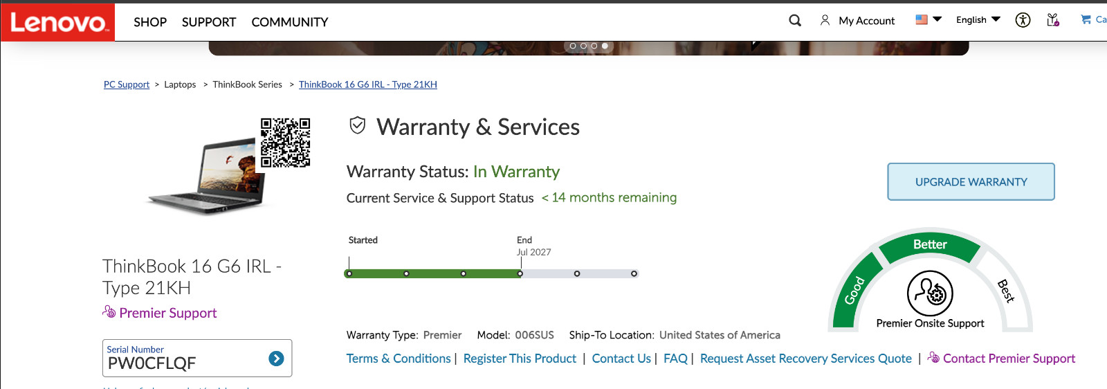 Lenovo Laptop – i7-13700H – 1TB SSD – Lenovo Warranty Till 2027 – 97% Battery!
