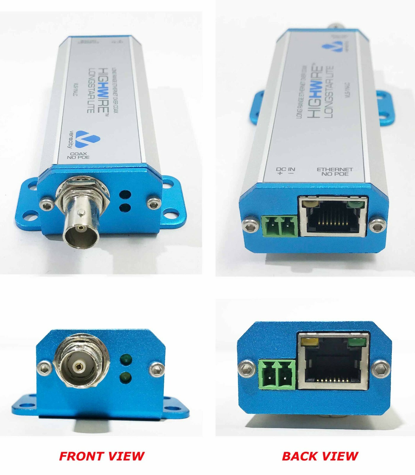 Veracity VLS-1N-LC – HIGHWIRE Longstar Lite – Long-Range Ethernet Over Coax
