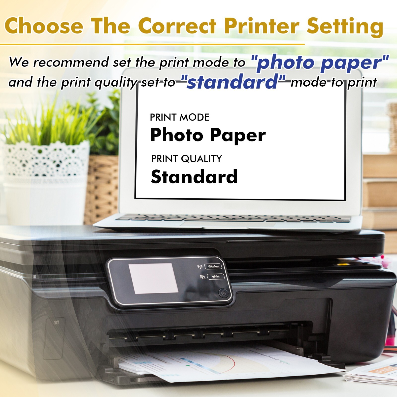 Koala Photo Paper 8.5×11 Glossy 100 Sheets 36lb 135g for Inkjet Printer Epson HP