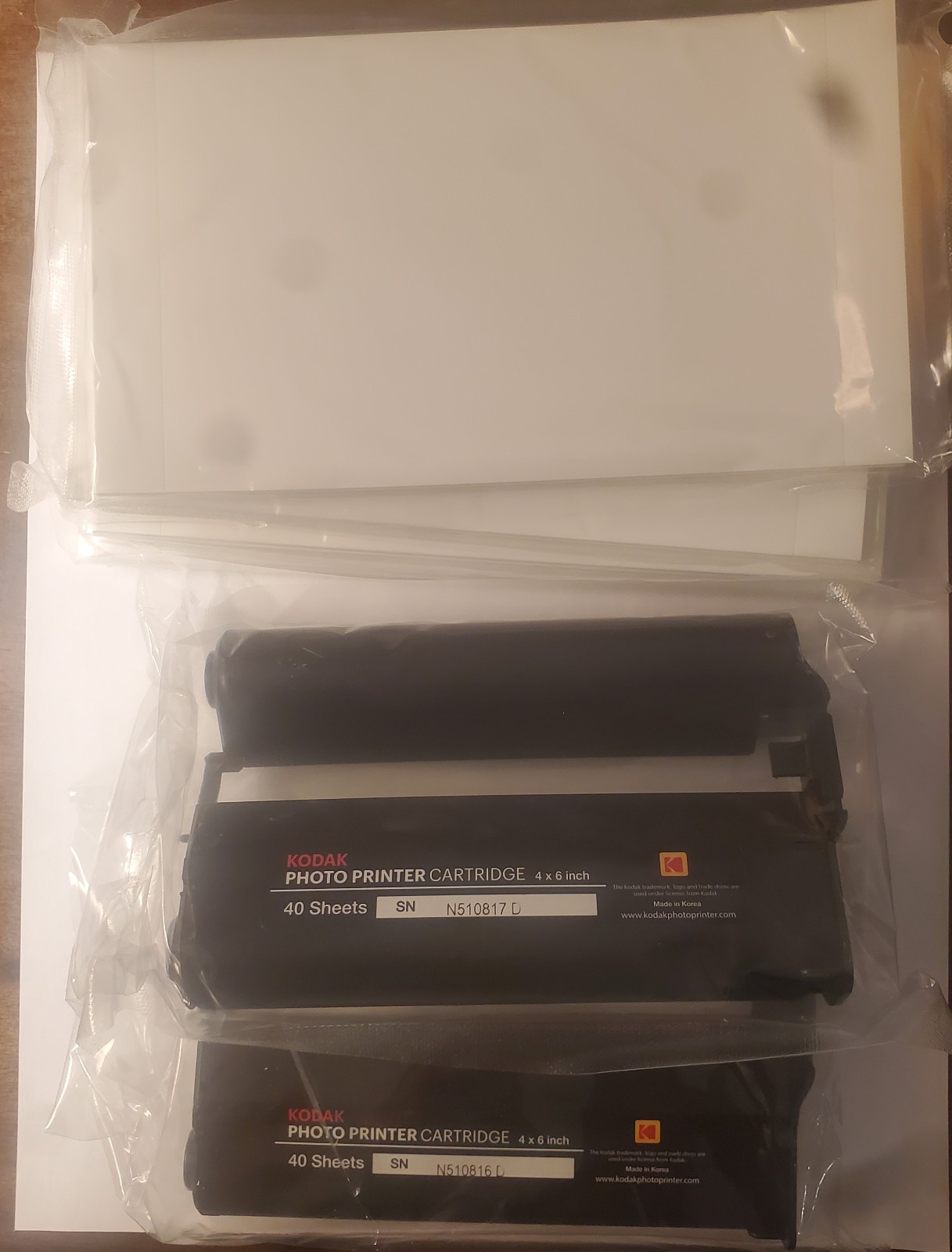 NEW Kodak Dock Plus PHC-80 Cartridge Refill & Paper – 80 Pack – 4×6″ for PD450