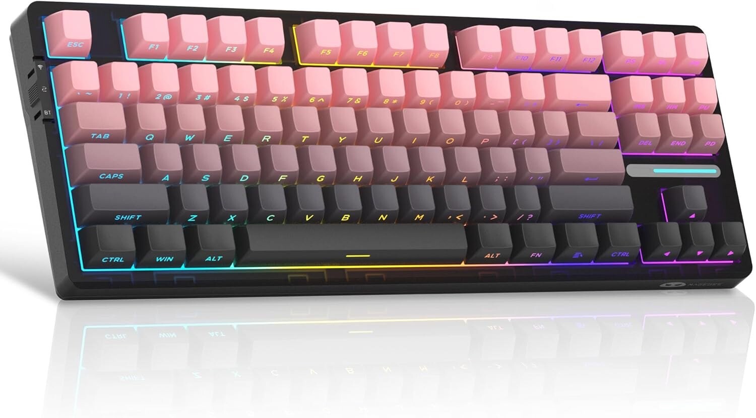 MageGee LIGHT87 Wireless Keyboard, 80% Gasket Hot Swappable Mechanical Keyboard