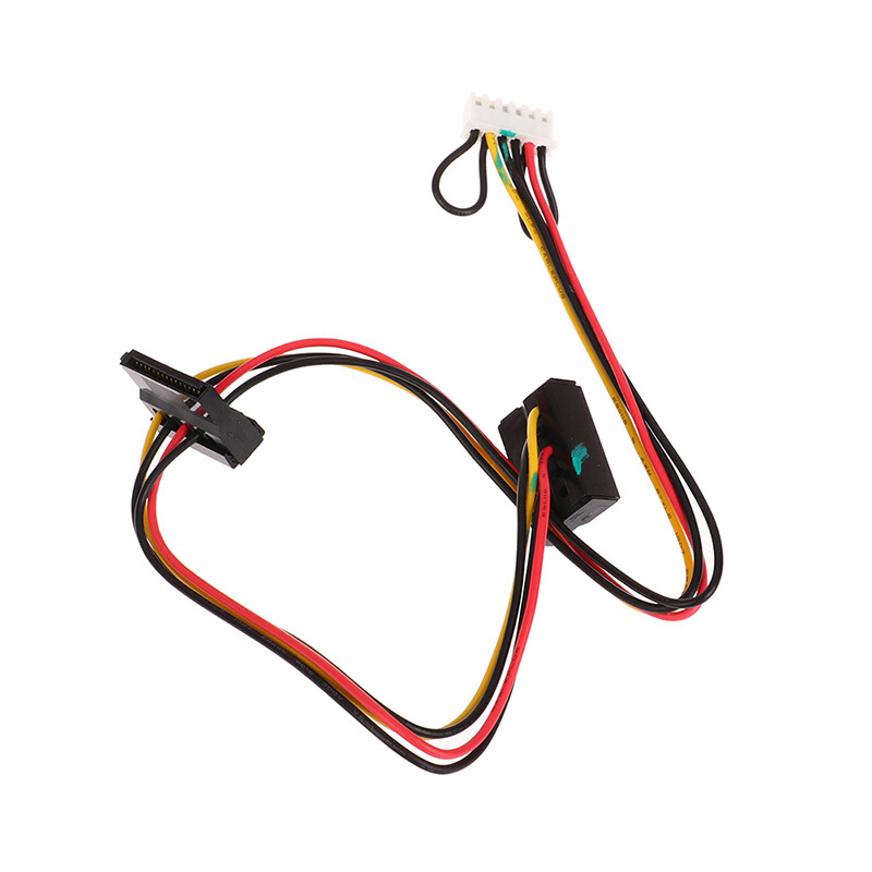 1PC 6 Pin To 2-Port HDD SATA Power Socket Cable Conector For Acer Computer NEW