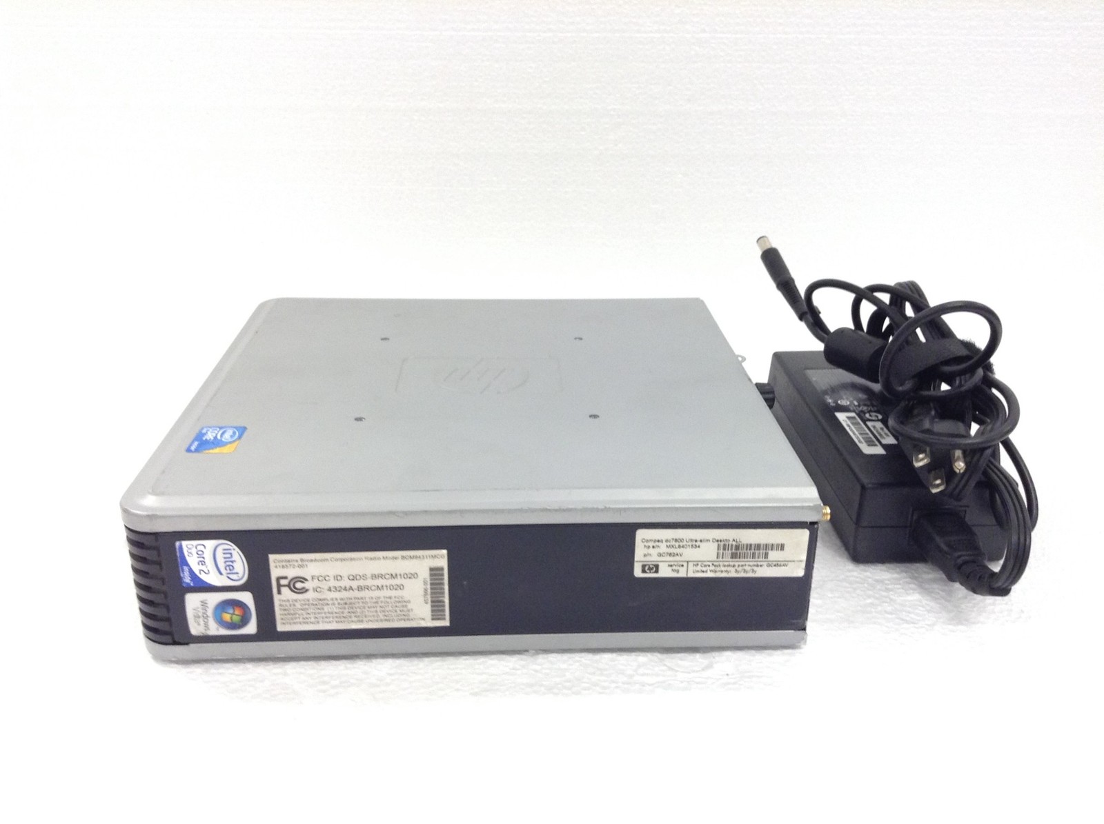 HP Compaq DC7800 Core 2 Duo E6850 3GHz Ultra Slim PC w/2GB, DVDRW, AC, No HDD