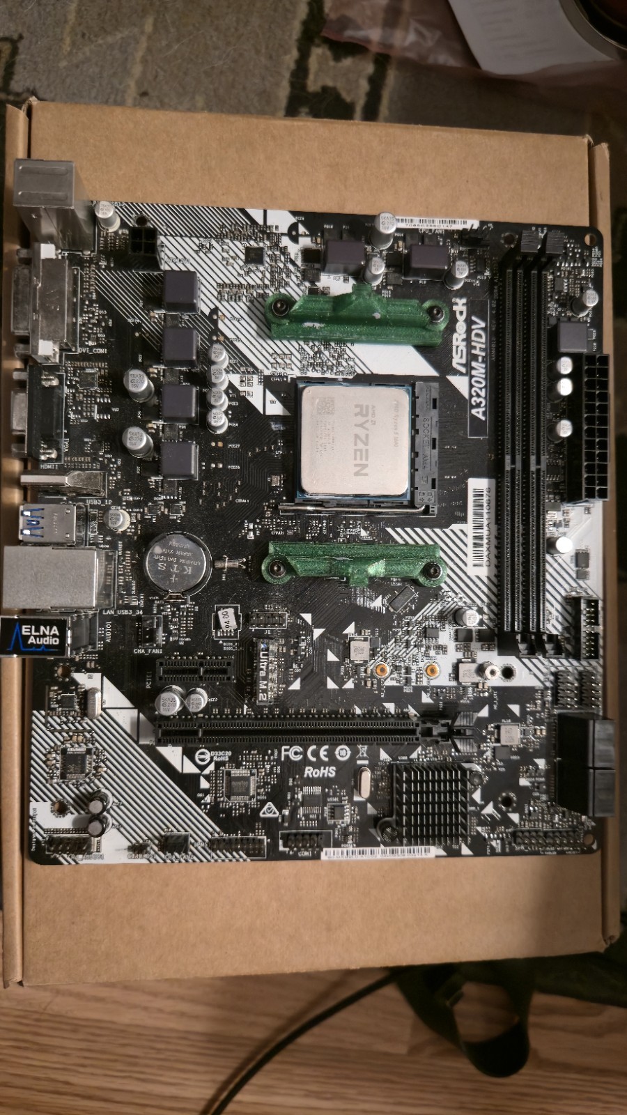 ASRock A320M-HDV MicroATX w/ free Ryzen 5 1600!