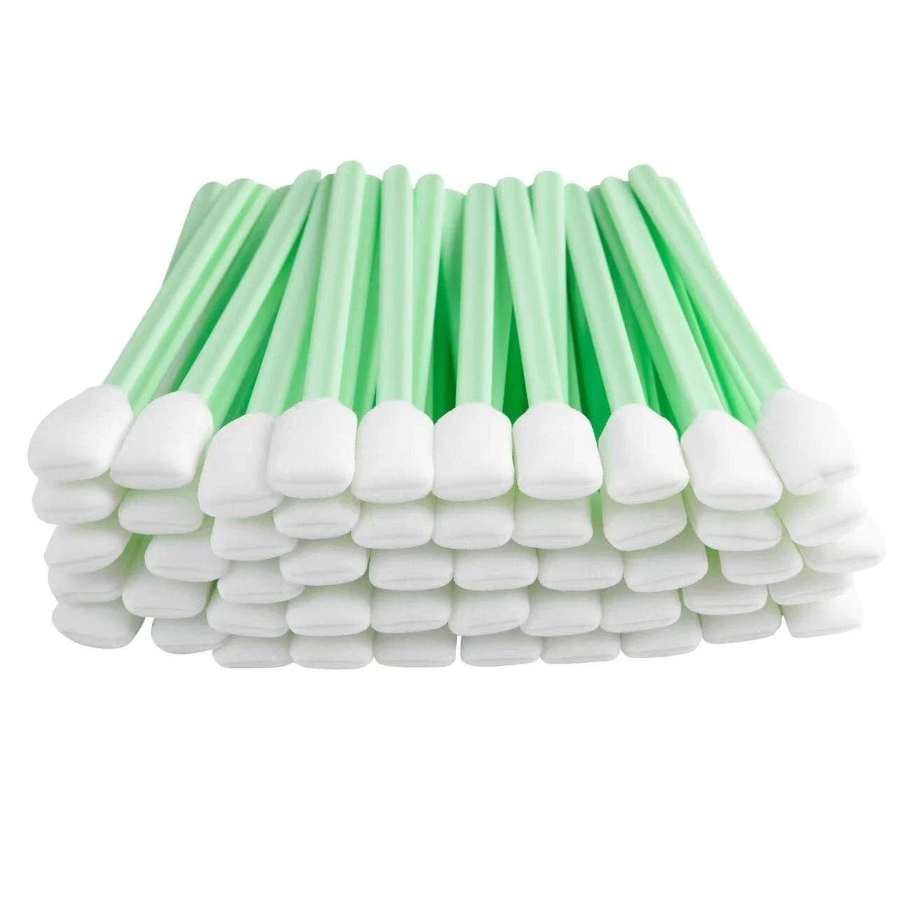 100-Pack Foam Tip Cleaning Swabs – Industrial Precision Sponge Sticks
