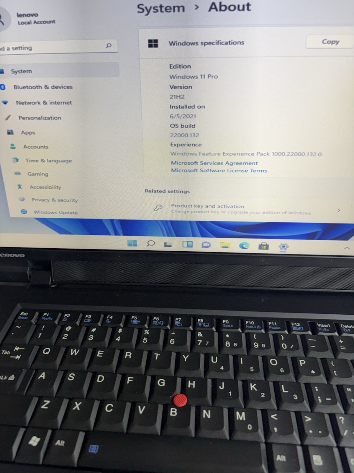 Lenovo ThinkPad SL510 15.6″ Core 2 Duo 2.00GHz 4GB 500GB HDD Win 11 Pro