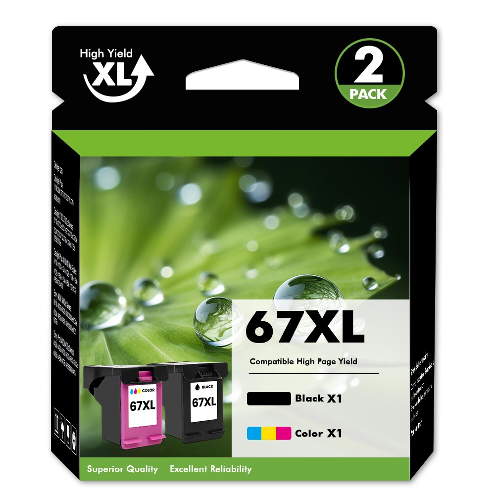 67xl Ink Cartridge Combo 67 Ink for HP Deskjet 4158e 4100 4132 4122 4152 4200