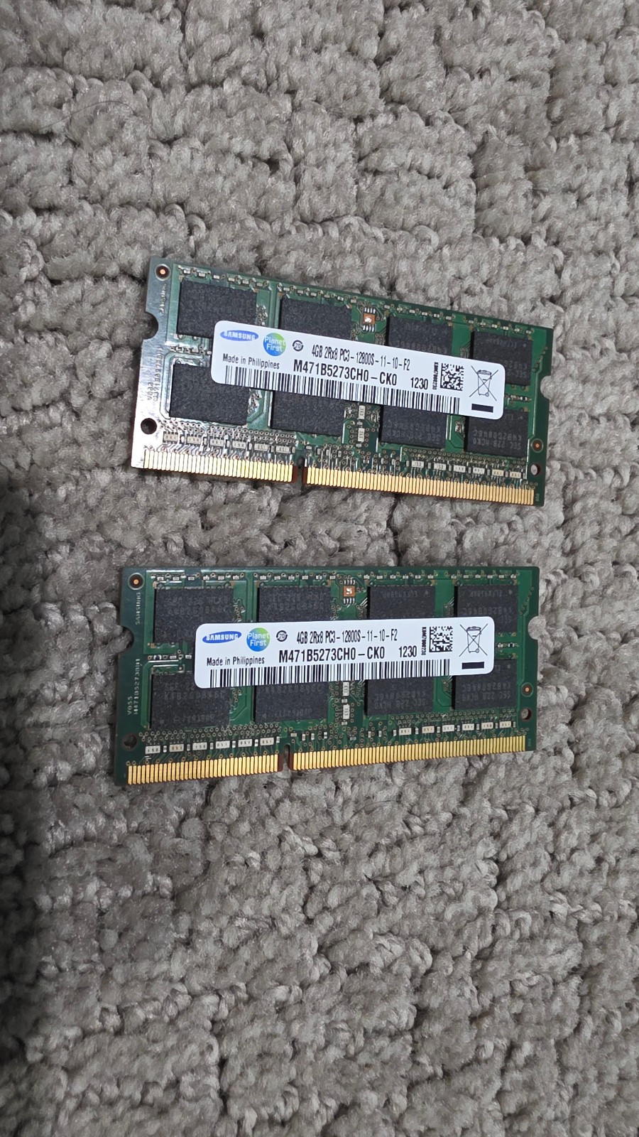 Samsung 8GB Laptop Memory Kit – 2x4GB 1600MHz PC3-12800S 2Rx8 SO-DIMM