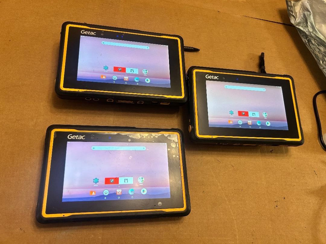 Qty.3 Getac ZX70 Intel ATOM X5 Rugged Android 16GB Tablet