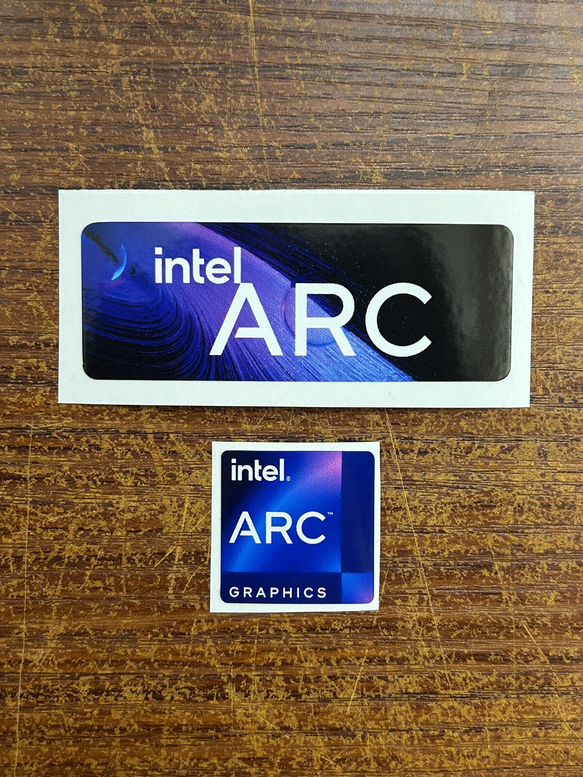 2x Intel ARC Graphics Desktop / Laptop sticker label (NEW)