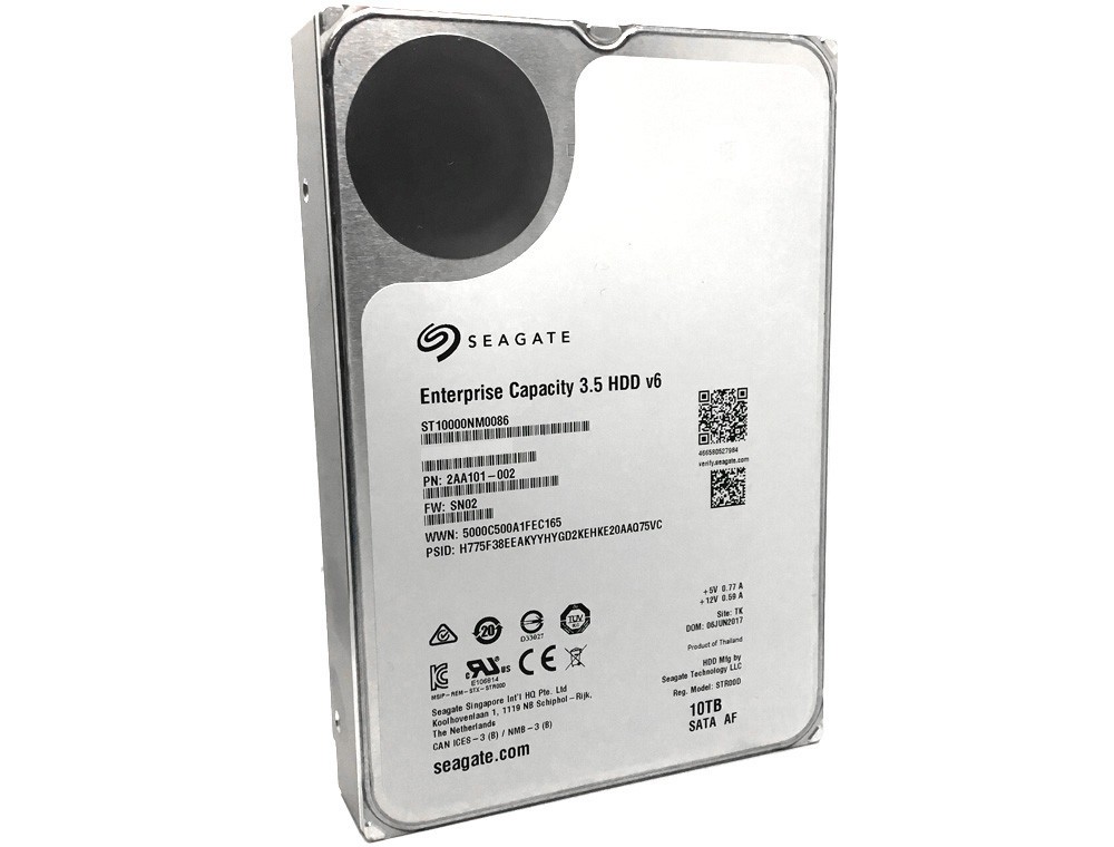 Seagate 10TB 256MB 7200RPM 3.5in SATA 6Gbs Internal Enterprise HDD ST10000NM0086
